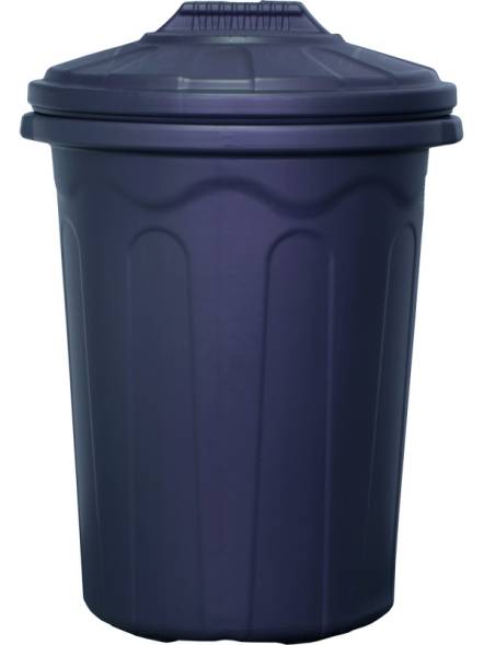 Бак пластиковый хозяйственный с крышкой, 120 л, темно-синий [ББХ-120Н]